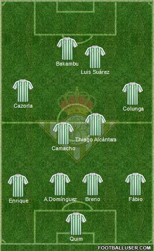 Real Betis B., S.A.D. football formation