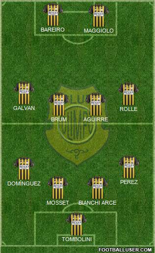 Olimpo de Bahía Blanca football formation