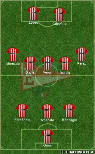 Estudiantes de La Plata football formation