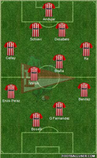 Estudiantes de La Plata Formation 2011