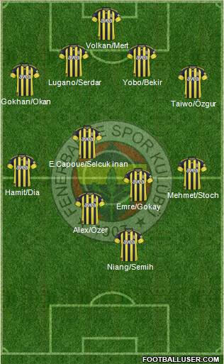 Fenerbahçe SK Formation 2011