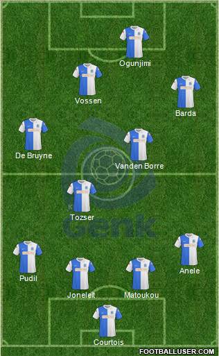 K Racing Club Genk football formation