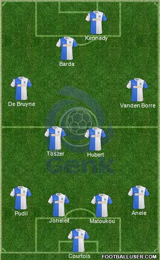 K Racing Club Genk football formation