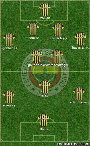 Fenerbahçe SK Formation 2011