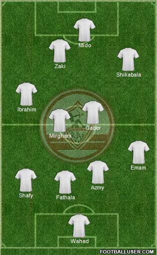 Zamalek Sporting Club Formation 2011