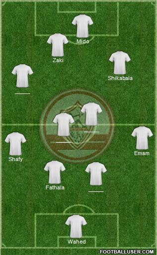 Zamalek Sporting Club Formation 2011