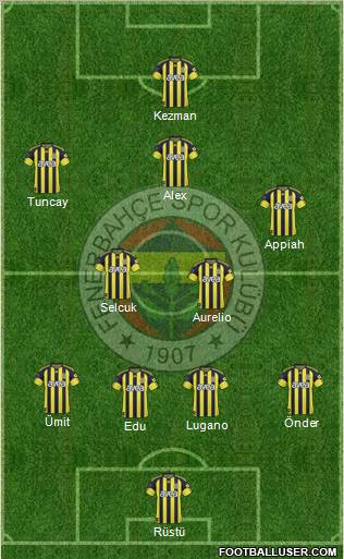 Fenerbahçe SK Formation 2011