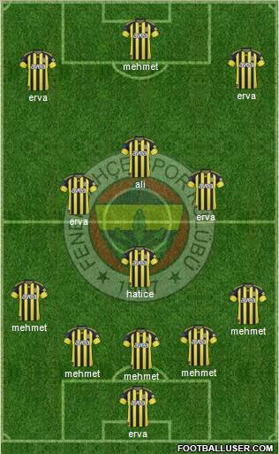Fenerbahçe SK Formation 2011