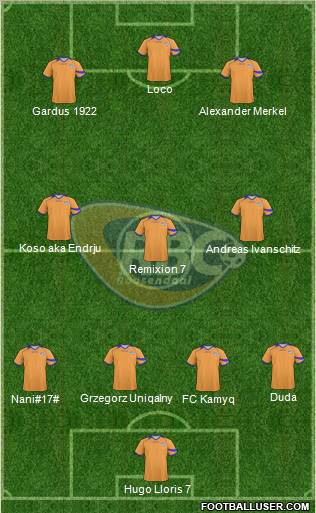 RBC Roosendaal Formation 2011
