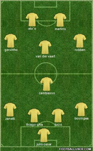 Pro Evolution Soccer Team Formation 2011