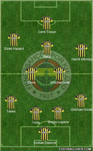 Fenerbahçe SK Formation 2011
