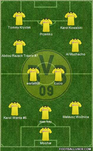 Borussia Dortmund Formation 2011