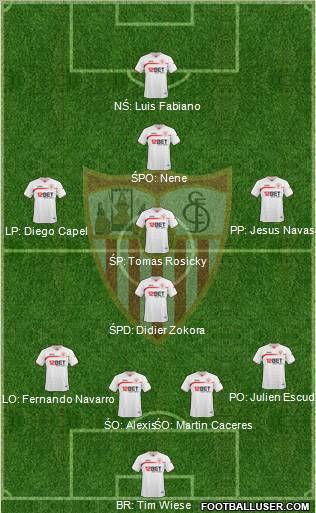 Sevilla F.C., S.A.D. Formation 2011