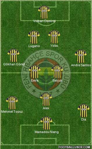 Fenerbahçe SK Formation 2011