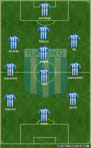 Racing Club 4-4-1-1 football formation