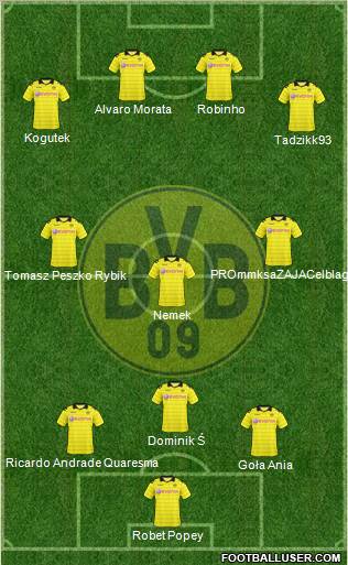 Borussia Dortmund Formation 2011
