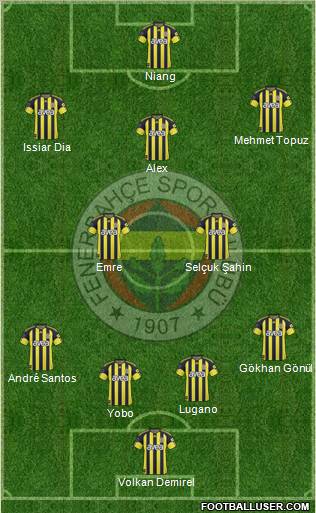 Fenerbahçe SK Formation 2011