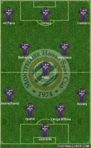 Montpellier Hérault Sport Club Formation 2011