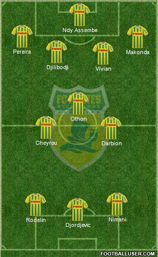 FC Nantes football formation