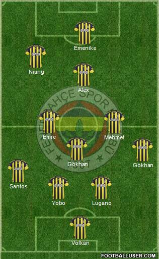 Fenerbahçe SK Formation 2011