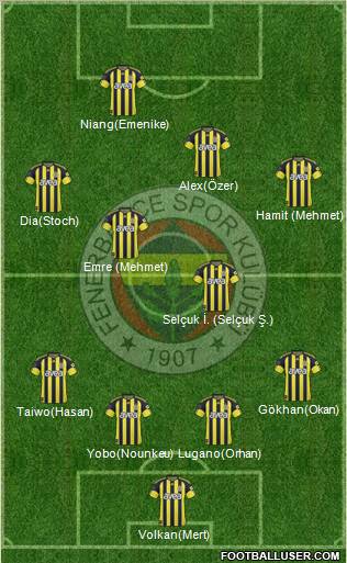 Fenerbahçe SK Formation 2011