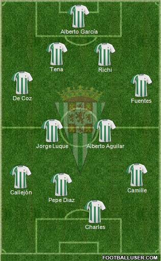 Córdoba C.F., S.A.D. football formation