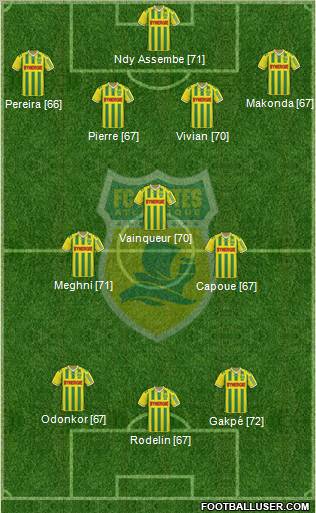 FC Nantes football formation