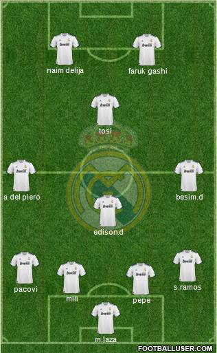 Real Madrid C.F. Formation 2011