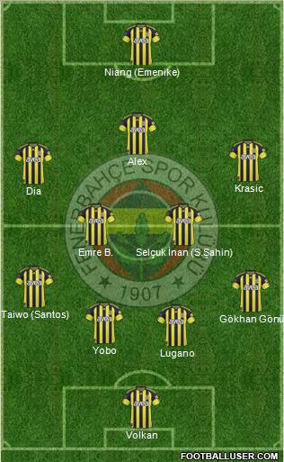 Fenerbahçe SK Formation 2011