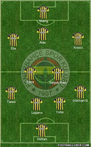 Fenerbahçe SK Formation 2011