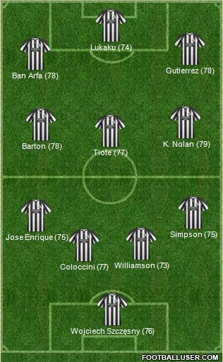 Newcastle United Formation 2011