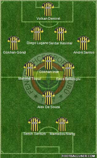 Fenerbahçe SK Formation 2011