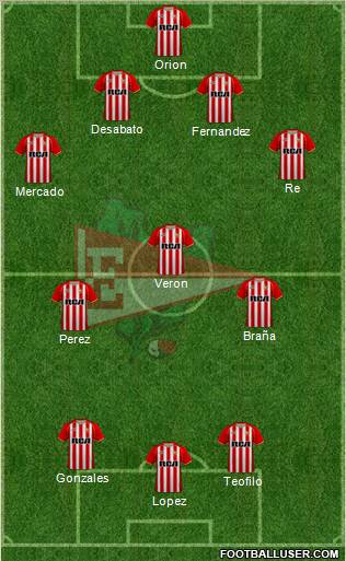 Estudiantes de La Plata football formation