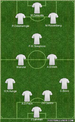 Pro Evolution Soccer Team Formation 2011