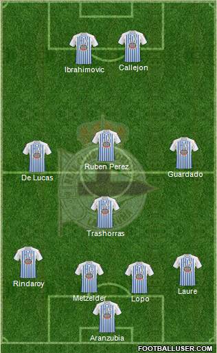 R.C. Deportivo de La Coruña S.A.D. Formation 2011