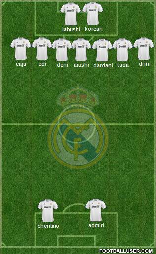 Real Madrid C.F. Formation 2011