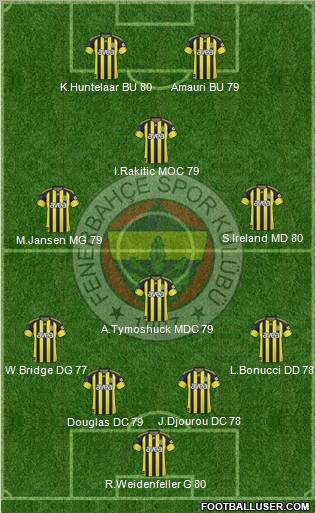 Fenerbahçe SK Formation 2011