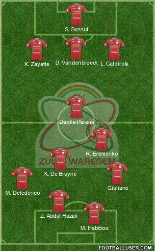 SV Zulte Waregem Formation 2011