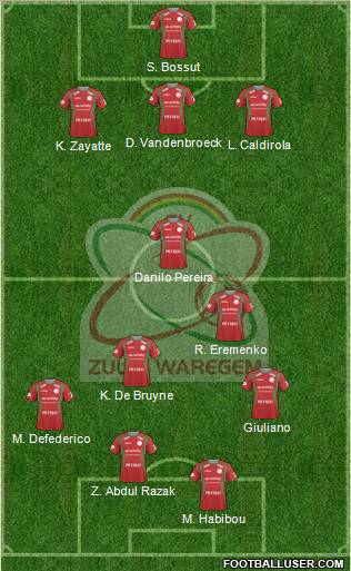 SV Zulte Waregem football formation