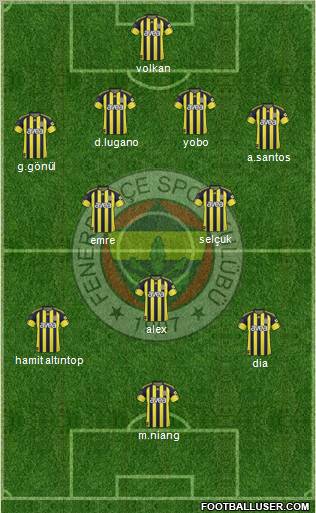 Fenerbahçe SK Formation 2011