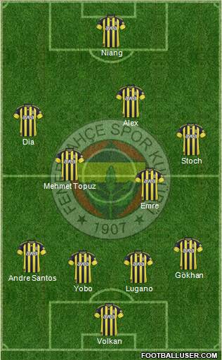 Fenerbahçe SK Formation 2011