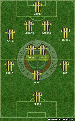 Fenerbahçe SK Formation 2011