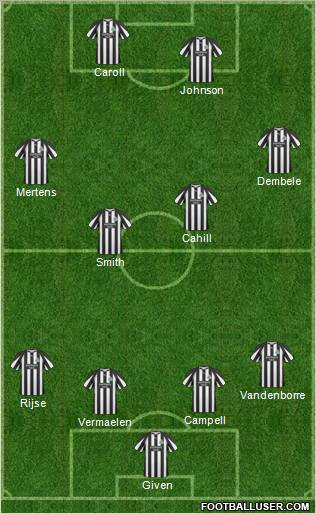 Newcastle United Formation 2011