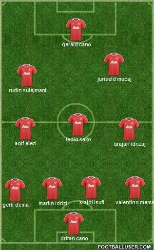Manchester United Formation 2011