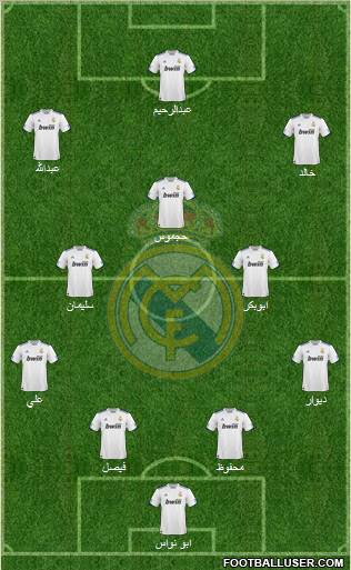 Real Madrid C.F. Formation 2011
