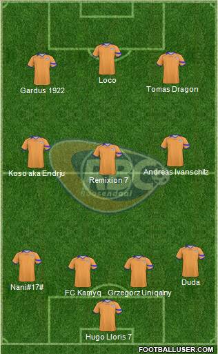 RBC Roosendaal Formation 2011
