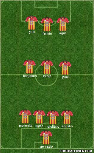 Boca Unidos Formation 2011