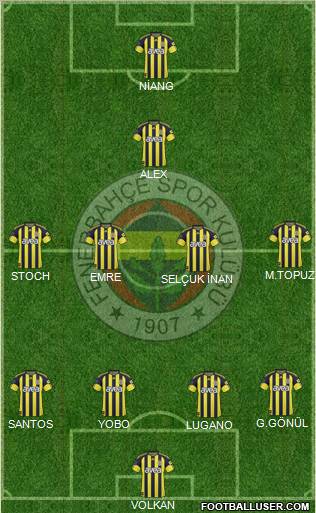 Fenerbahçe SK Formation 2011