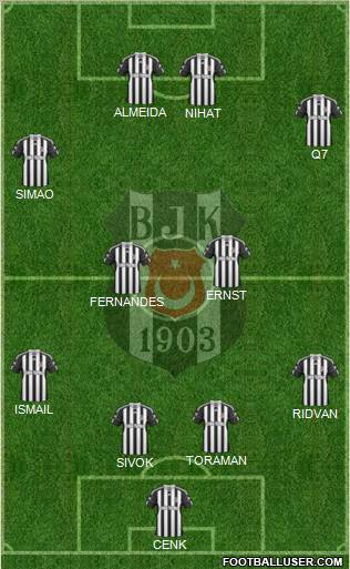 Besiktas JK Formation 2011