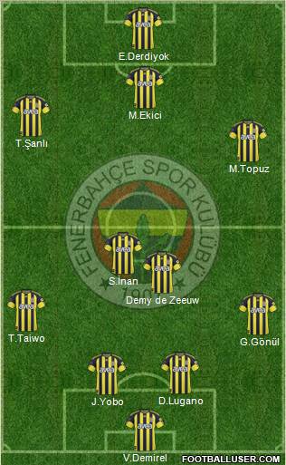 Fenerbahçe SK Formation 2011
